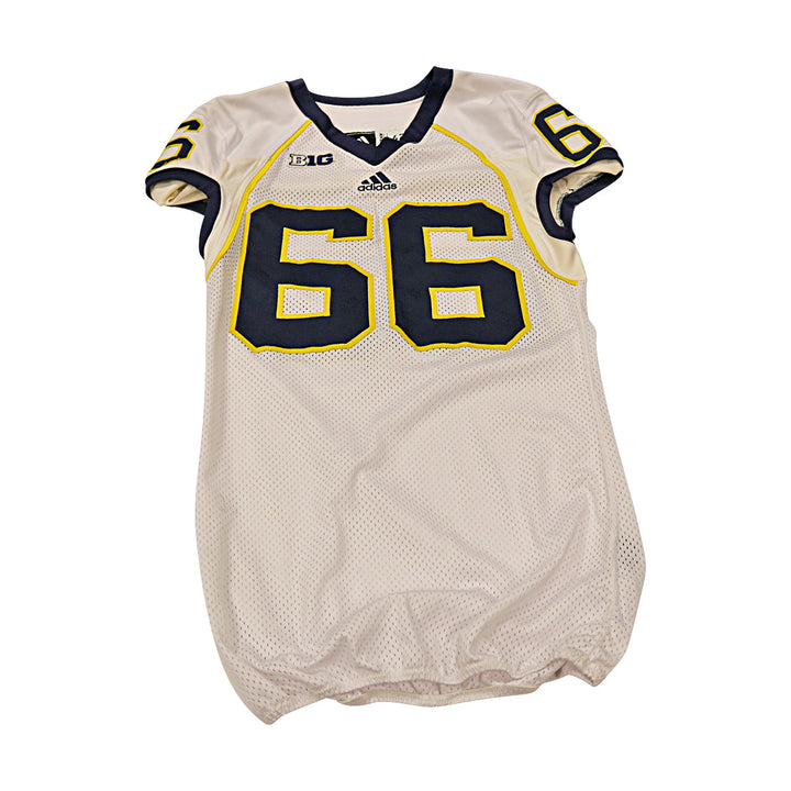 Dan Liesman Michigan Wolverines Team Issued 2013 #66 Away Jersey (Size 42)