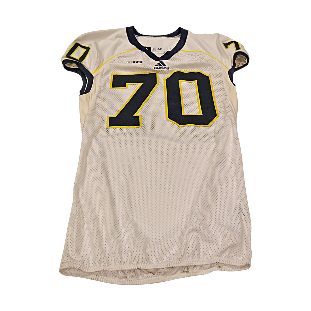 Michigan Wolverines Team Issued 2013 #70 Away Jersey (Size 48)