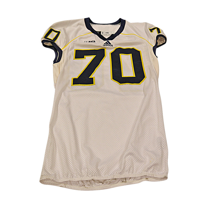Michigan Wolverines Team Issued 2013 #70 Away Jersey (Size 48)
