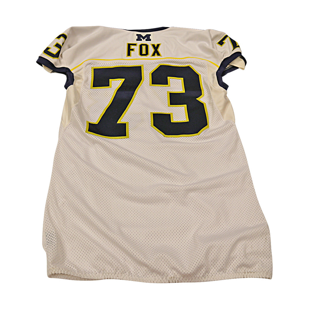 Fox Michigan Wolverines Team Issued 2013 #73 Away Jersey (Size 48)