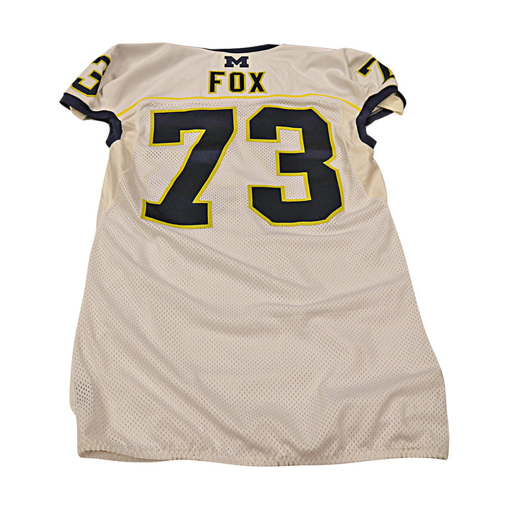 Fox Michigan Wolverines Team Issued 2013 #73 Away Jersey (Size 48)