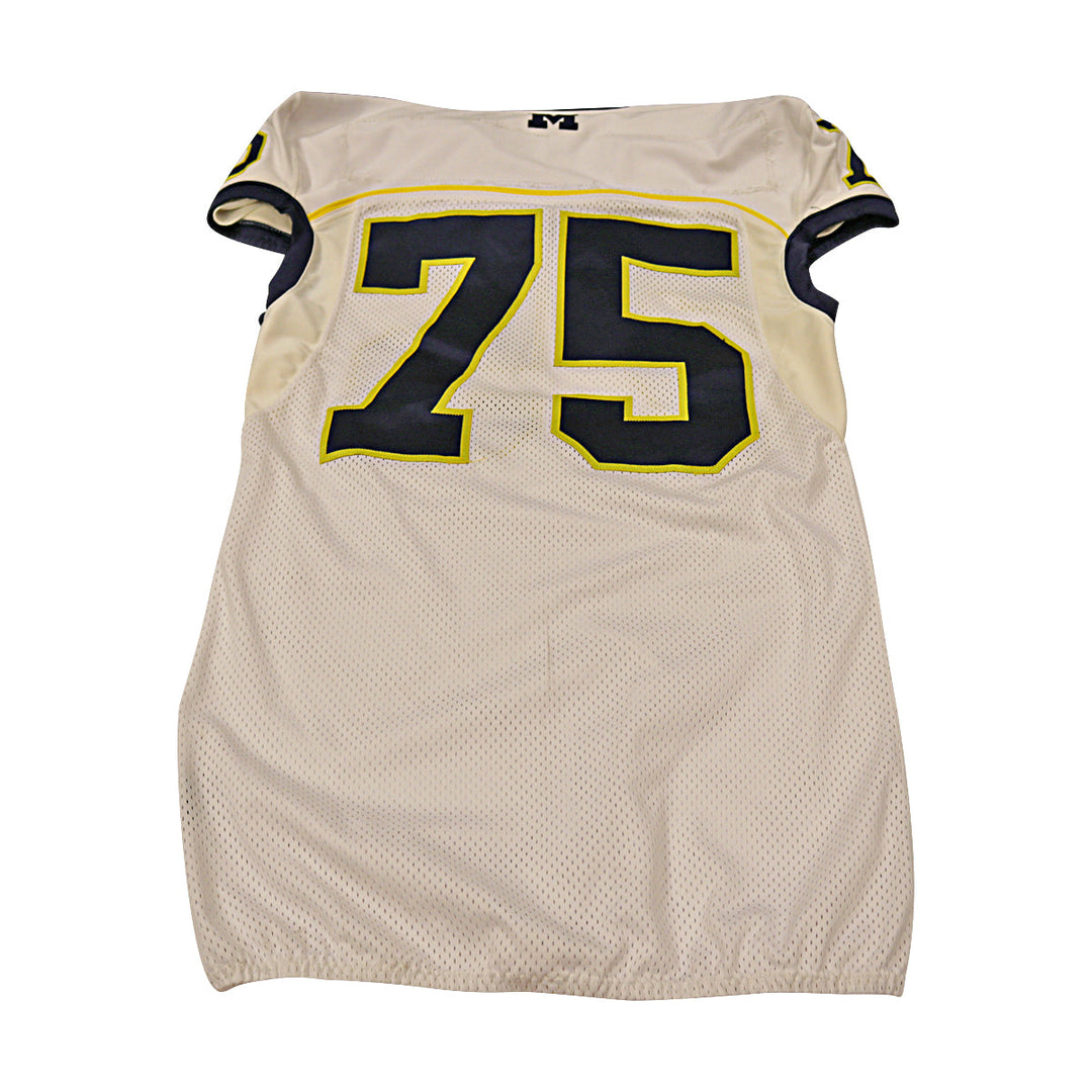 Michigan Wolverines Team Issued 2013 #75 Away Jersey (Size 46)