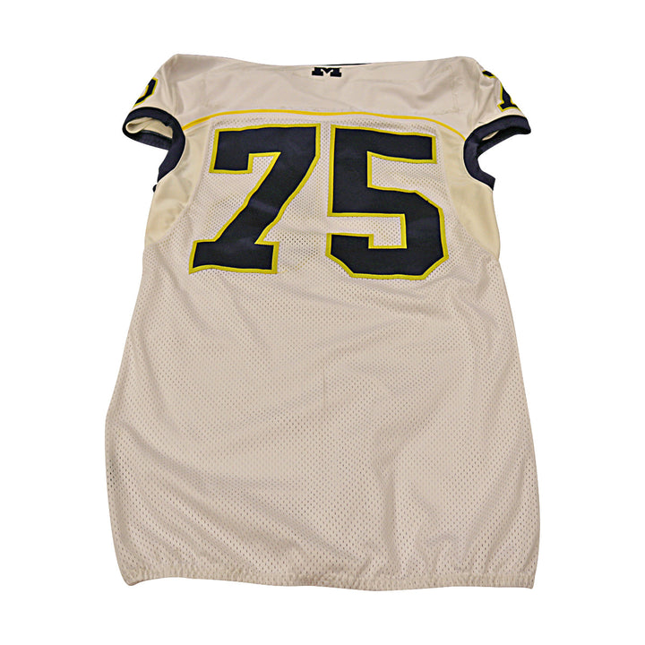 Michigan Wolverines Team Issued 2013 #75 Away Jersey (Size 46)