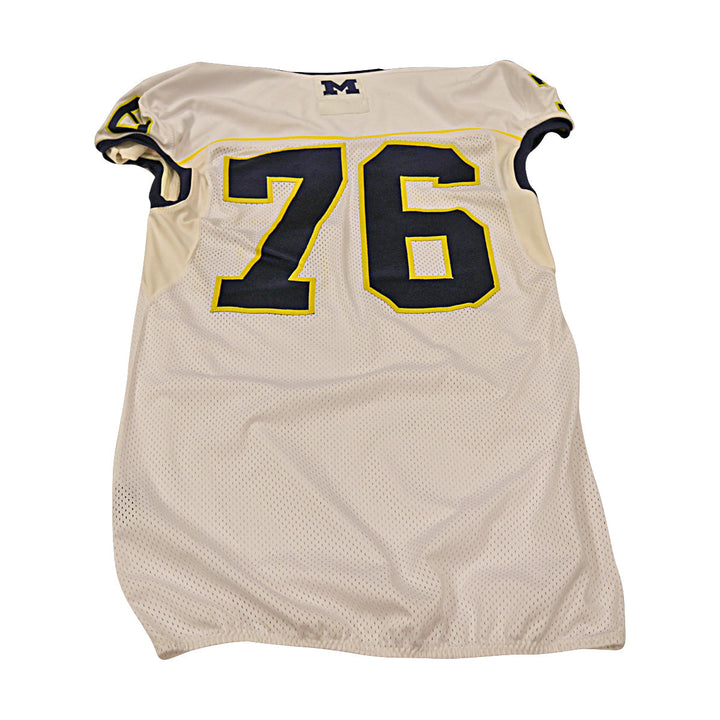 Michigan Wolverines Team Issued 2013 #76 Away Jersey (Size 48)