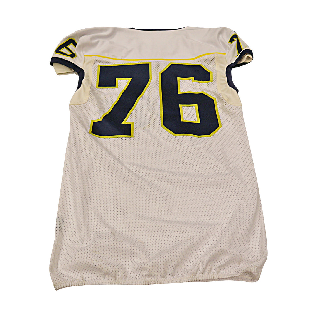 Michigan Wolverines Team Issued 2013 #76 Away Jersey (Size 46)