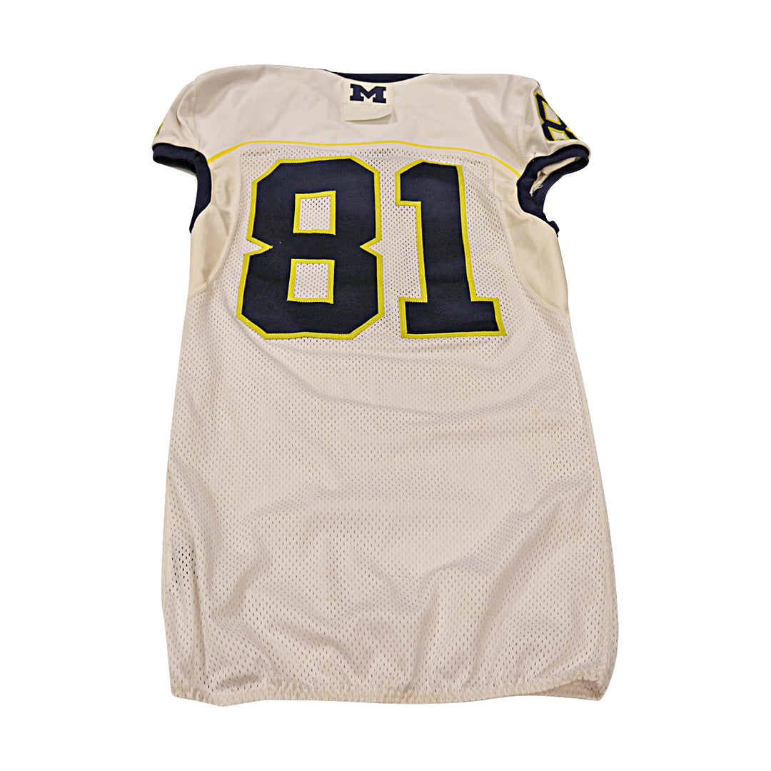 Michigan Wolverines Team Issued 2013 #81 Away Jersey (Size 42)