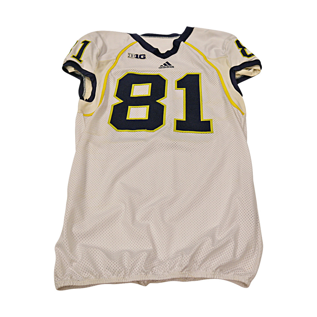 Michigan Wolverines Team Issued 2013 #81 Away Jersey (Size 48)