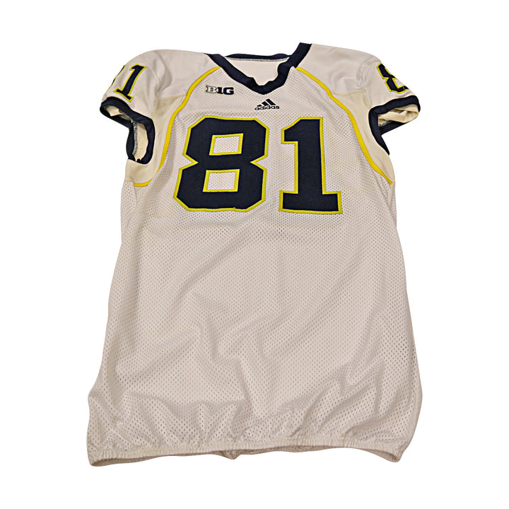 Michigan Wolverines Team Issued 2013 #81 Away Jersey (Size 48)