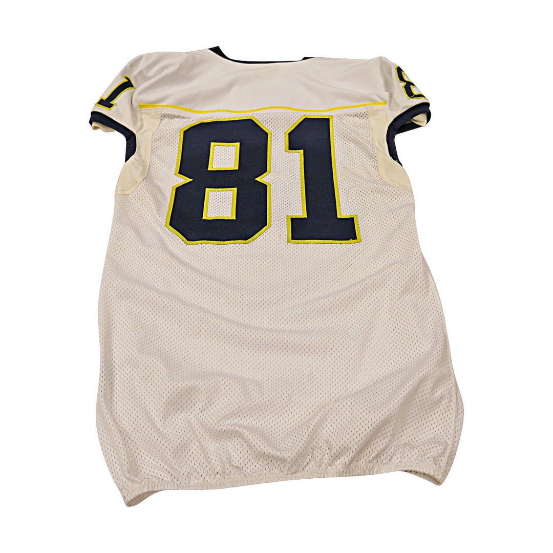 Michigan Wolverines Team Issued 2013 #81 Away Jersey (Size 48)