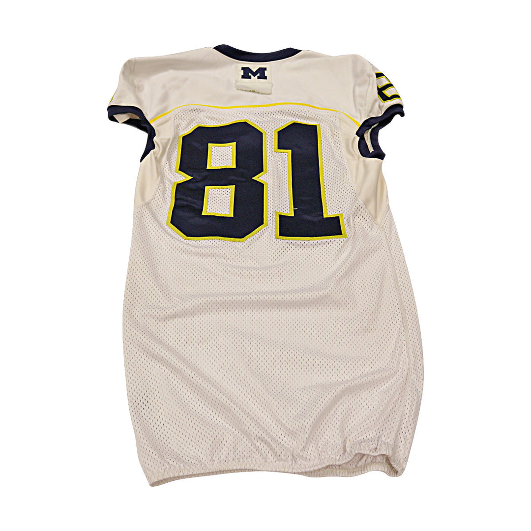 Michigan Wolverines Team Issued 2013 #81 Away Jersey (Size 42)