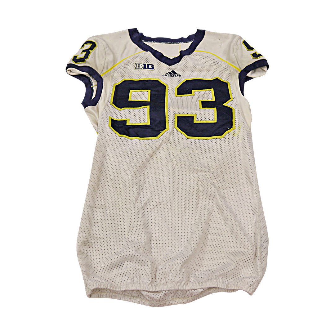 Michigan Wolverines Team Issued 2013 #93 Away Jersey (Size 42)