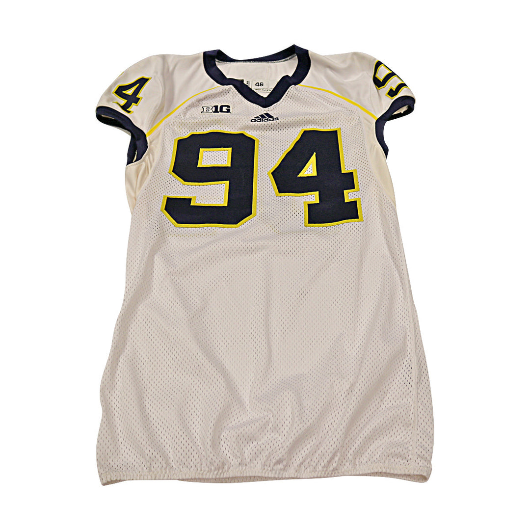 Michigan Wolverines Team Issued 2013 #94 Away Jersey (Size 46)