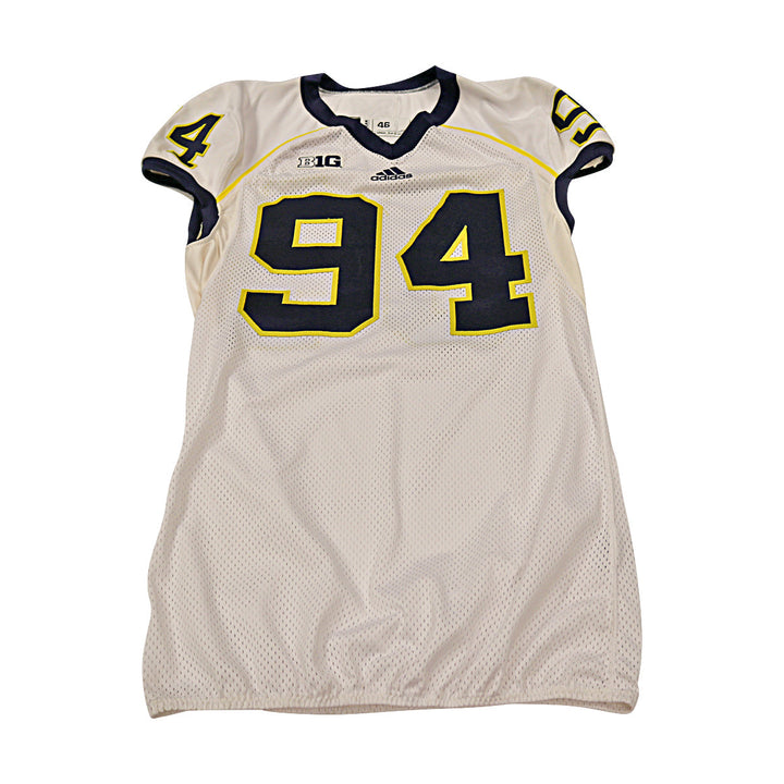Michigan Wolverines Team Issued 2013 #94 Away Jersey (Size 46)