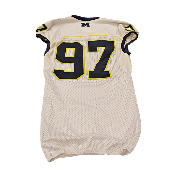 Michigan Wolverines Team Issued 2013 #97 Away Jersey (Size 42)