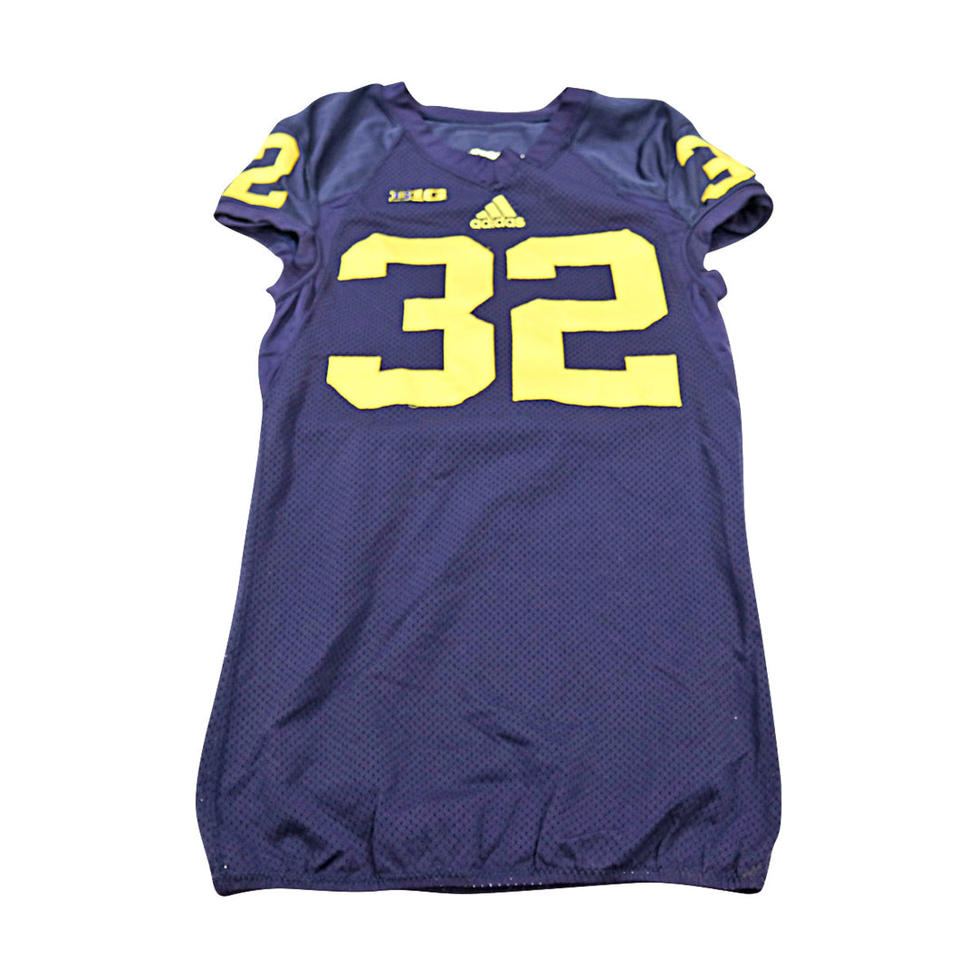 Michigan Wolverines Team Issued 2013 Blue Jersey #32 Jersey (Size: 42) 