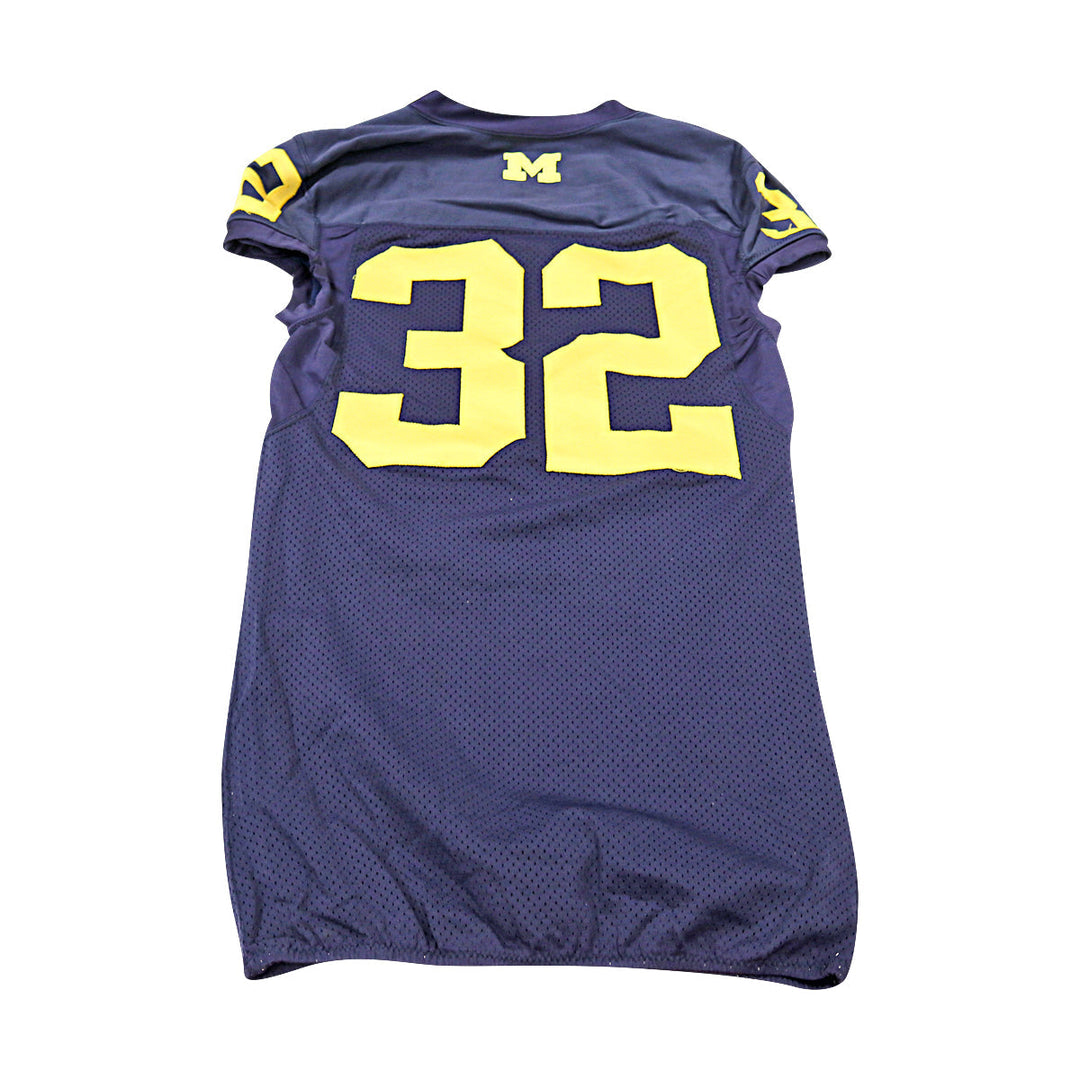 Michigan Wolverines Team Issued 2013 Blue Jersey #32 Jersey (Size: 42) 