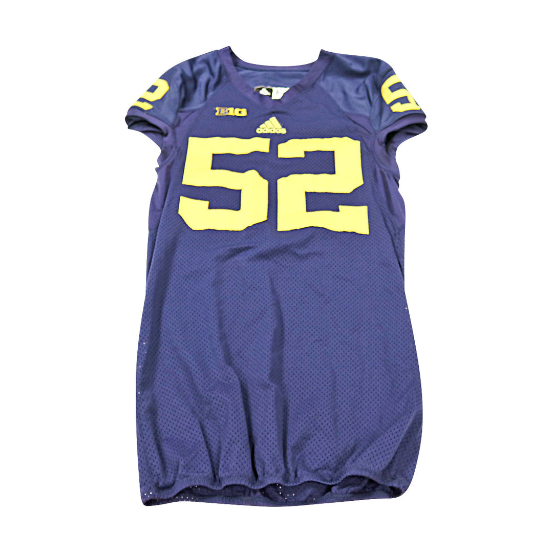 Ross Jenkins-Stone Michigan Wolverines Team Issued 2013 Blue Jersey #52 Jersey (Size: 44) 