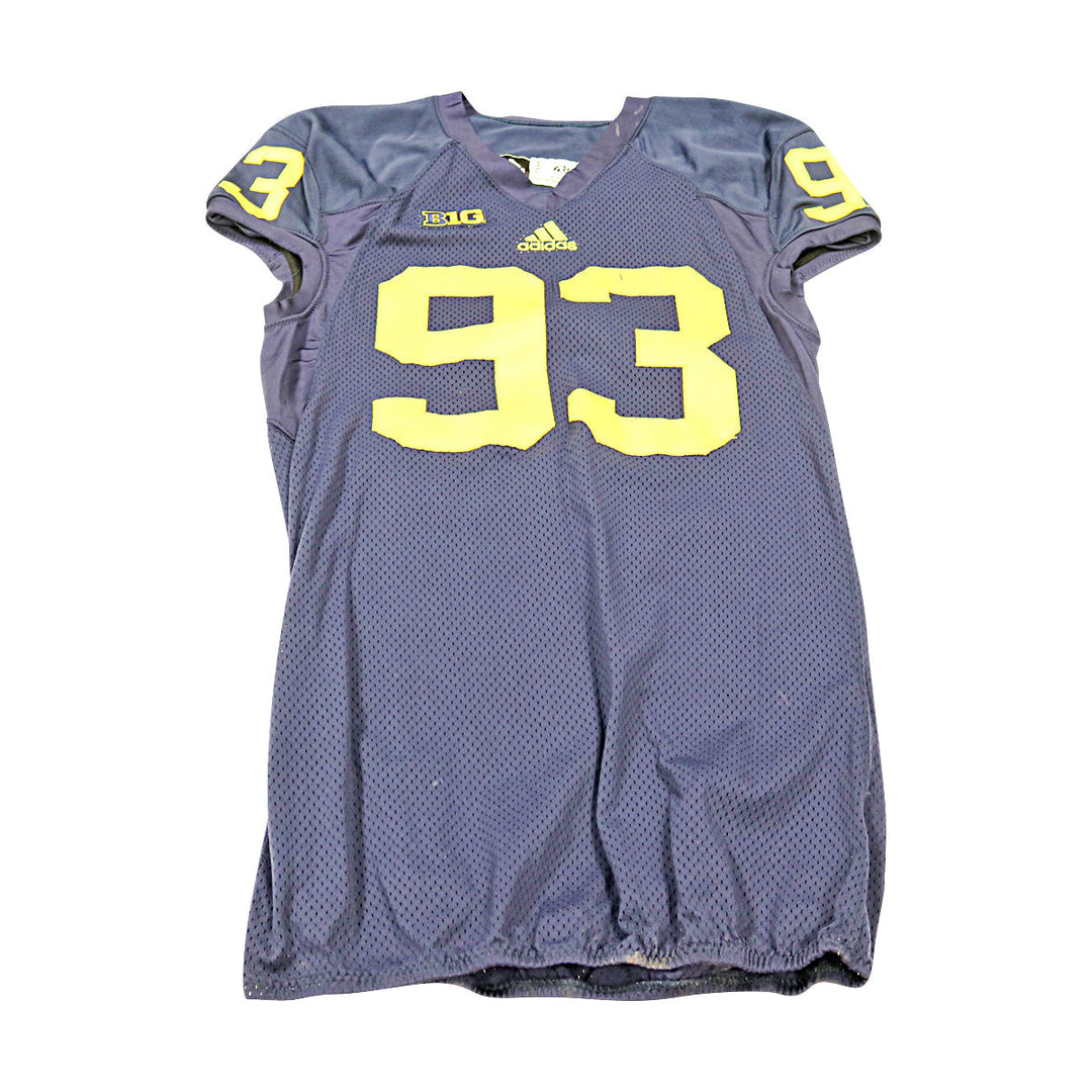 Michigan Wolverines Team Issued 2013 Blue Jersey #93 Jersey (Size: 48) 
