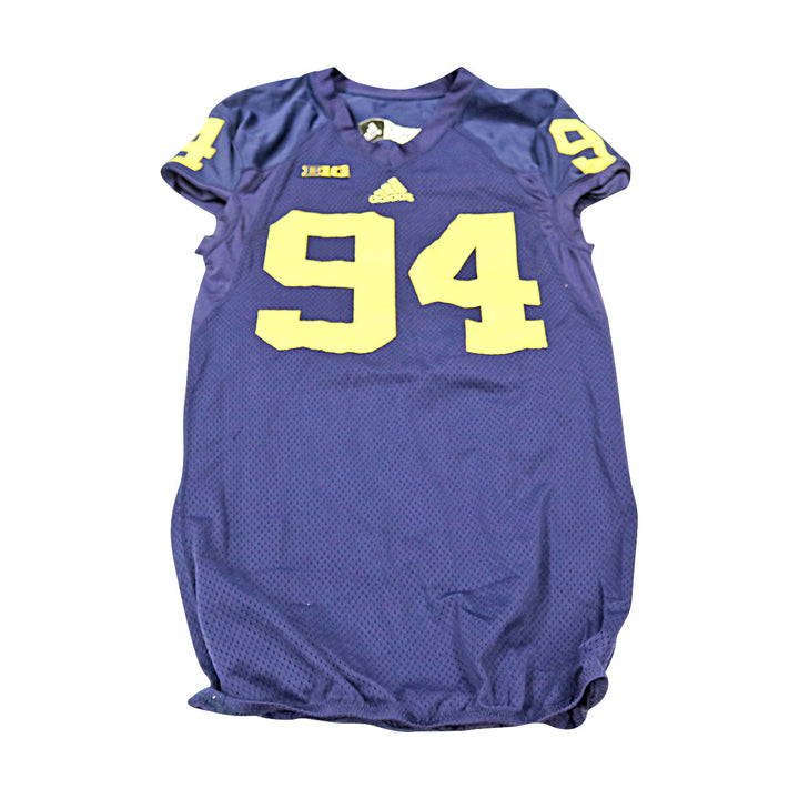 Michigan Wolverines Team Issued 2013 Blue Jersey #94 Jersey (Size: 46) 