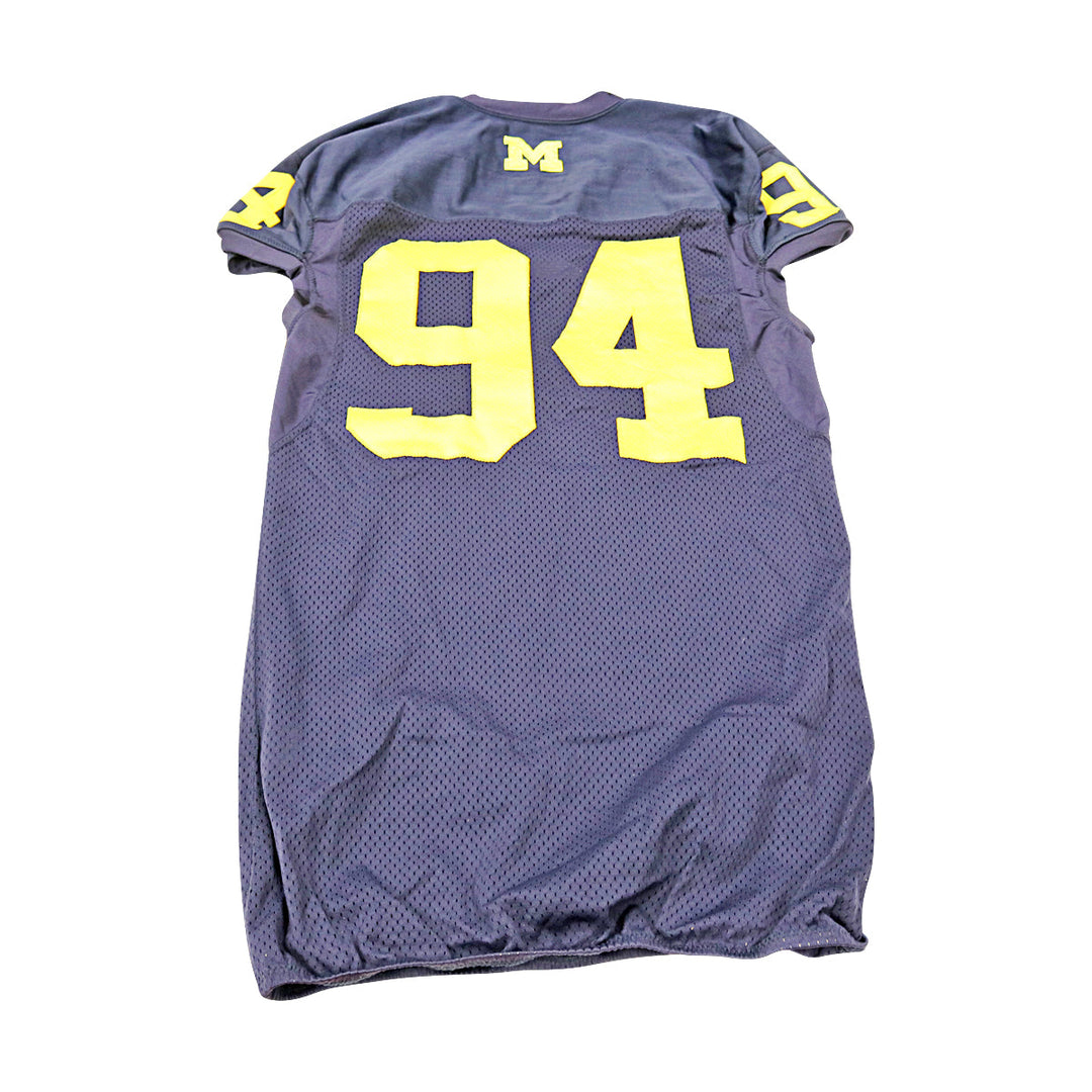 Michigan Wolverines Team Issued 2013 Blue Jersey #94 Jersey (Size: 46) 