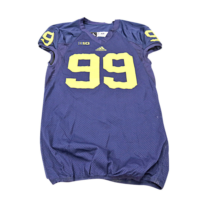 Michigan Wolverines Team Issued 2013 Blue Jersey #99 Jersey (Size: 48) 