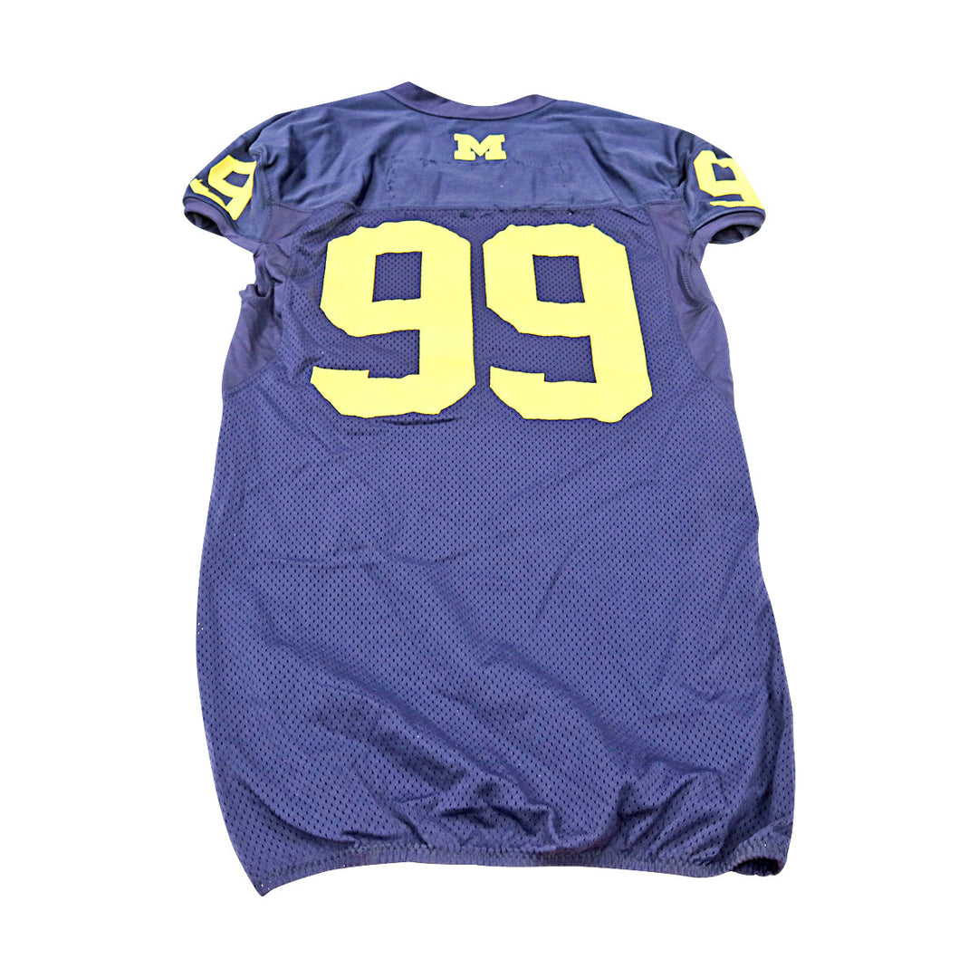 Michigan Wolverines Team Issued 2013 Blue Jersey #99 Jersey (Size: 48) 
