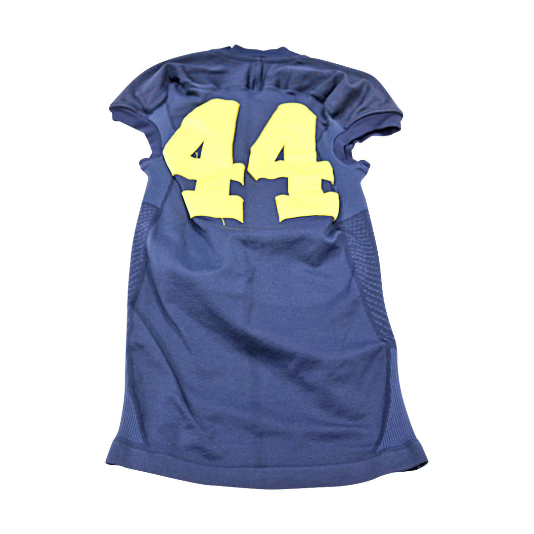 Michigan Wolverines Team Issued 2014 Blue Alternates Jersey #44 Jersey (Size: L) 