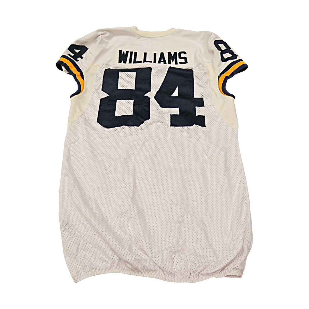 A.J Williams Michigan Wolverines Team Issued 2015 White Jersey #84 Jersey (Size: 46) 