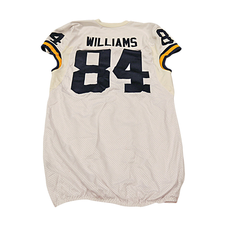 A.J Williams Michigan Wolverines Team Issued 2015 White Jersey #84 Jersey (Size: 46) 
