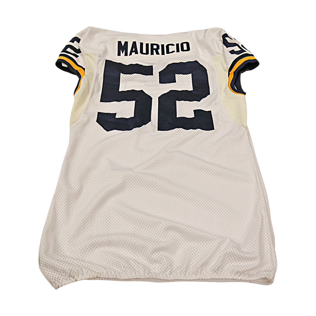 Mauricio Michigan Wolverines Team Issued 2015 White Jersey #52 Jersey (Size: 46) 