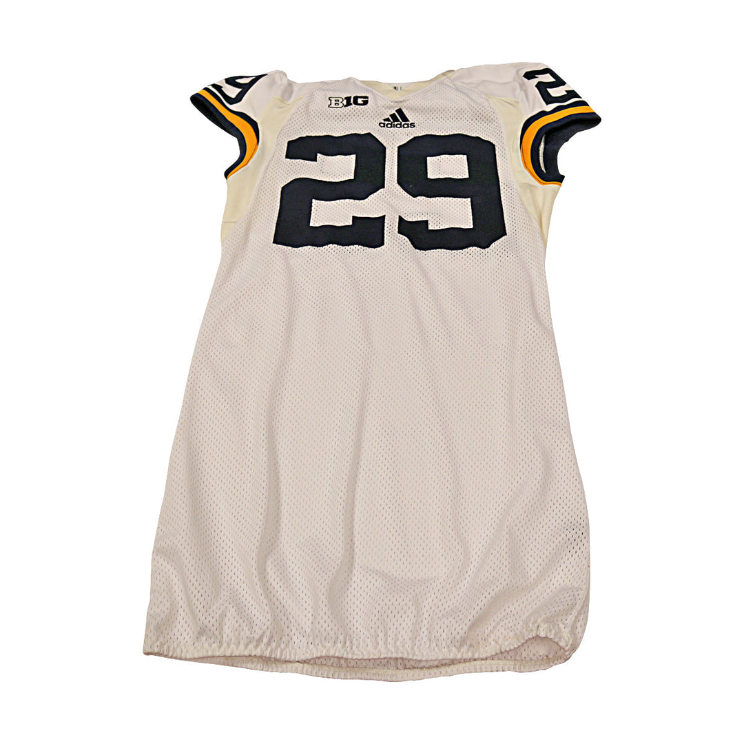 Glasgow Michigan Wolverines Team Issued 2015 White Jersey #39 Jersey (Size: 42) 