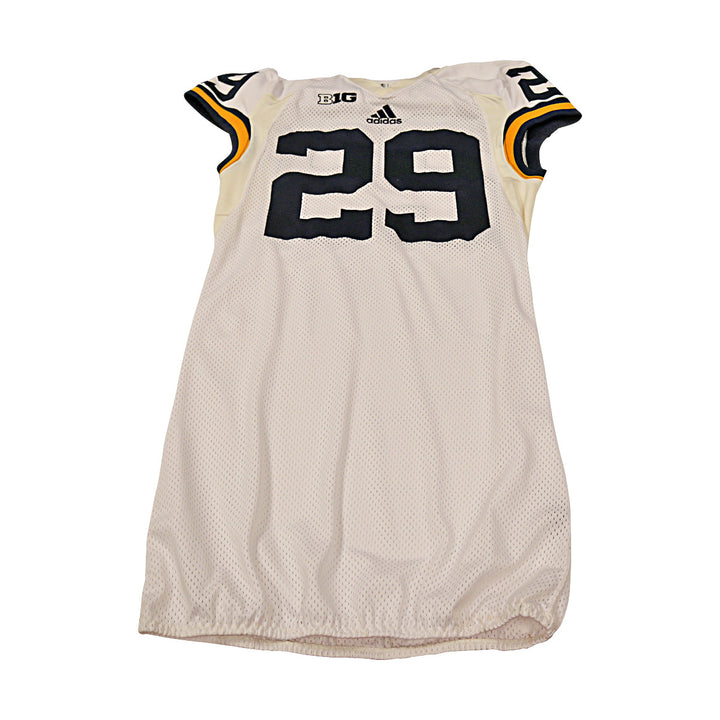 Glasgow Michigan Wolverines Team Issued 2015 White Jersey #39 Jersey (Size: 42) 