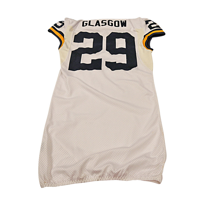 Glasgow Michigan Wolverines Team Issued 2015 White Jersey #39 Jersey (Size: 42) 