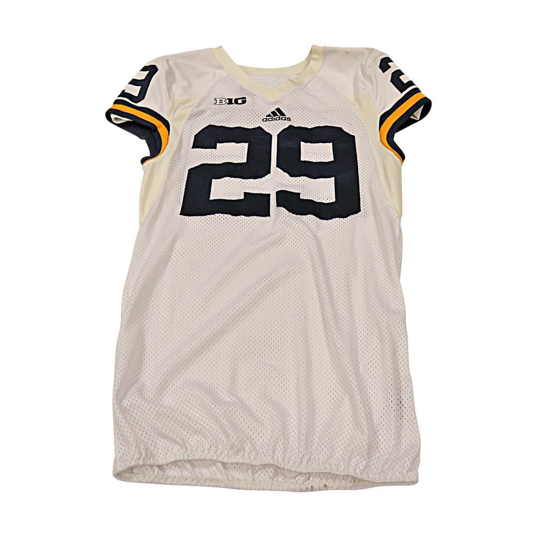 Ross Taylor-Douglas Michigan Wolverines Team Issued 2015 White Jersey #29 Jersey (Size: 42) 