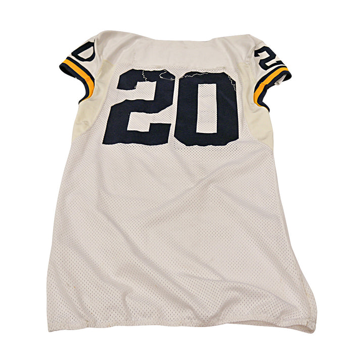Michigan Wolverines Team Issued 2015 White Jersey #20 Jersey (Size: 44) 