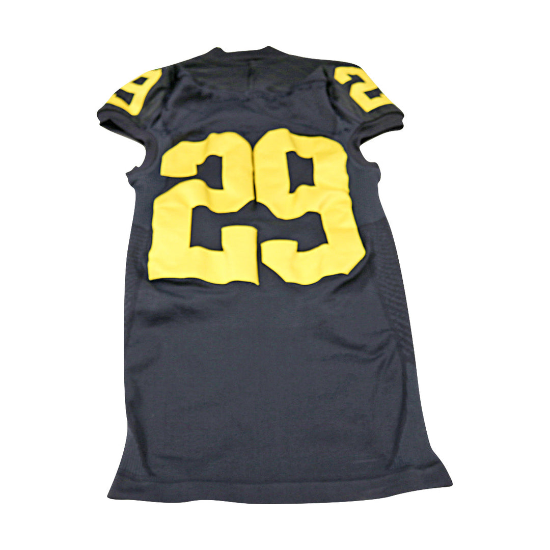 Michigan Wolverines Team Issued 2015 Black Alternate Jersey #29 Jersey (Size: M) 