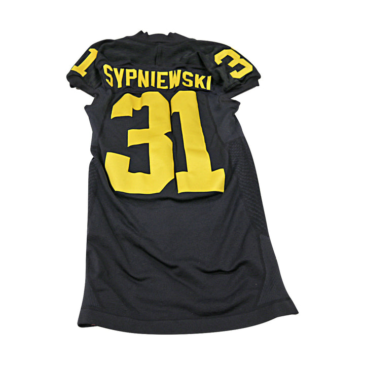 Scott Sypniewski Michigan Wolverines Team Issued 2015 Black Alternate Jersey #31 Jersey (Size: L) 