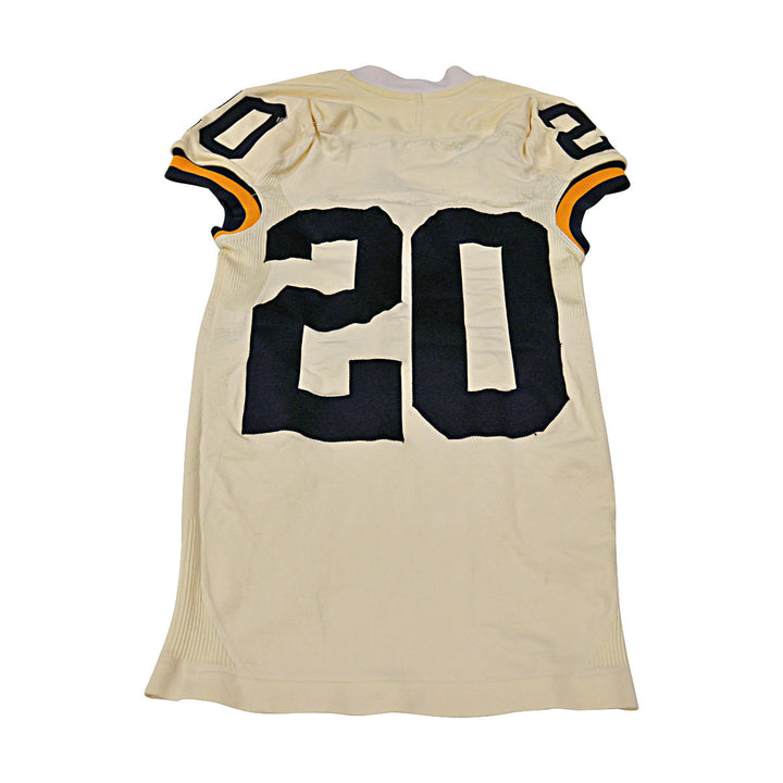 Michigan Wolverines Team Issued 2015 Cream Jersey #20 Jersey (Size: M) 