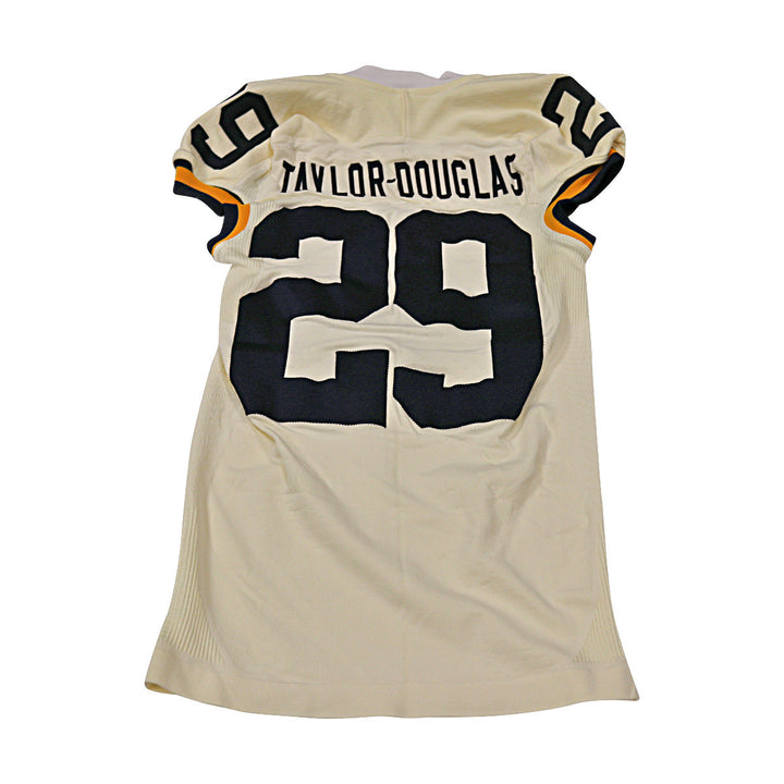 Ross Taylor-Douglas Michigan Wolverines Team Issued 2015 Cream Jersey #29 Jersey (Size: M) 