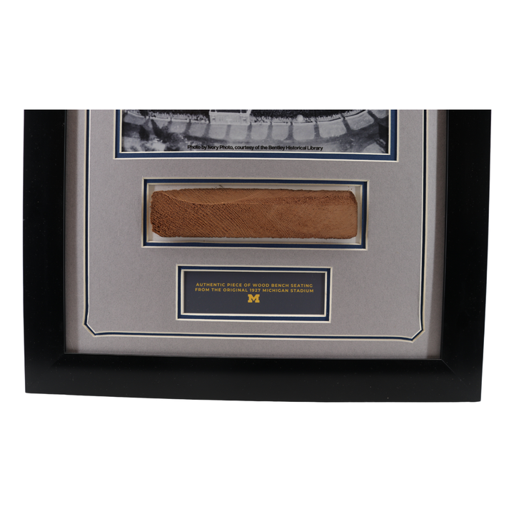 Michigan Wolverines Authentic 1927 Seven Inch Big House Bench Seat 17x20 Frame