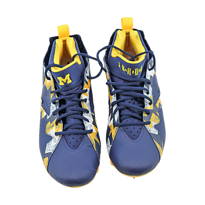 Michigan Wolverines Team Issued Jordan 7 Size 11.5 Player Exclusive Cleats