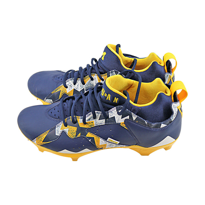 Michigan Wolverines Team Issued Jordan 7 Size 11.5 Player Exclusive Cleats