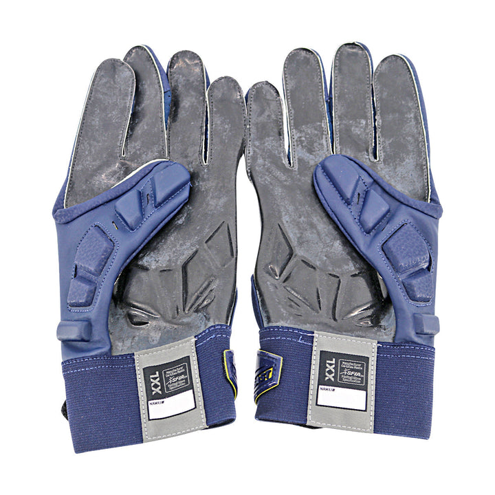 Jordan Brand Hyberbeast Leather Michigan Wolverines Blue Gloves Size: XXL