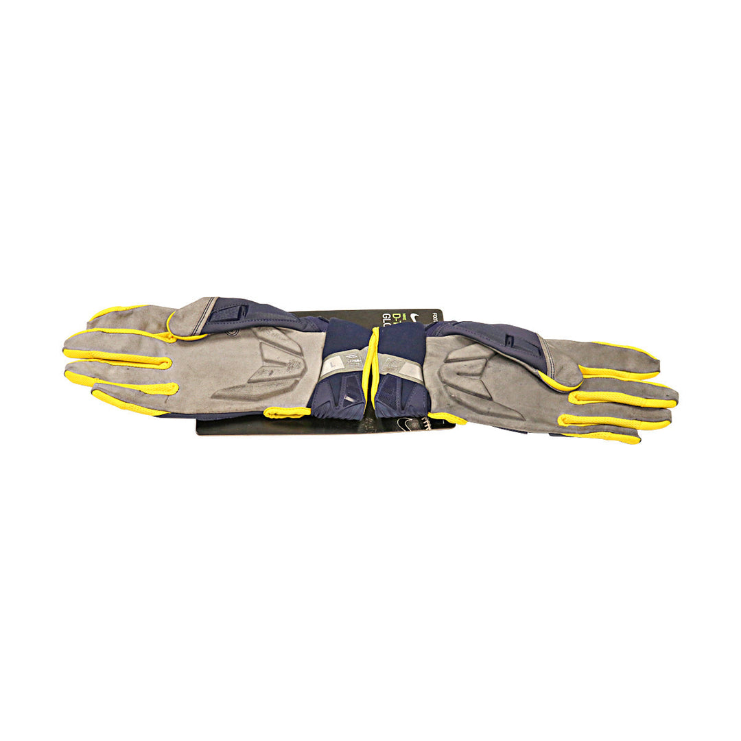 Jordan Brand SM D-TacK FG 6.0 CLG Michigan Wolverines Blue Gloves Size: L  PGF977