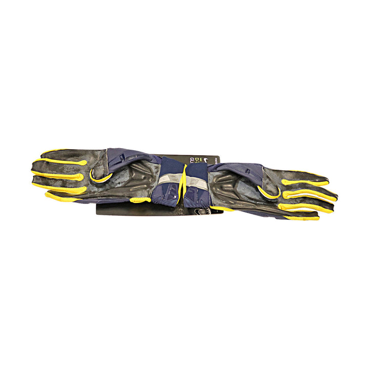Jordan Brand SM D-Tack 6.0 FG CLG Michigan Wolverines Blue Gloves Size: L  PGF975