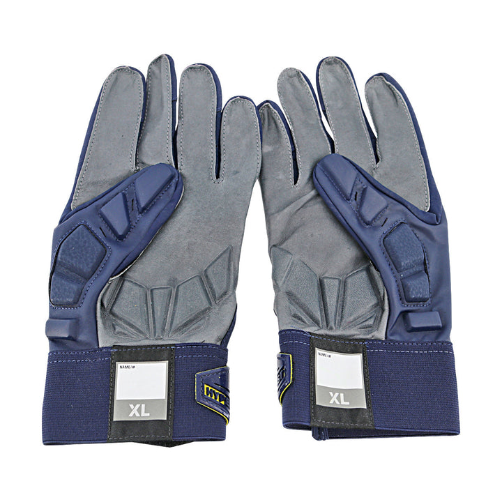 Jordan Brand Hyperbeast Leather Michigan Wolverines Blue Gloves Size: XL PGF469