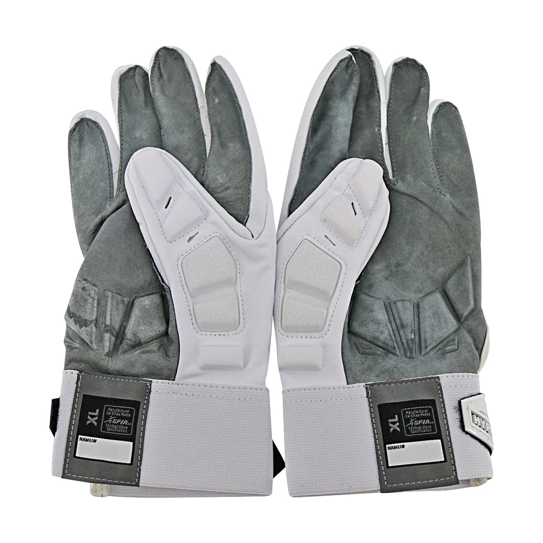 Jordan Brand Hyperbeast Leather Michigan Wolverines White Gloves Size: XL Style 469