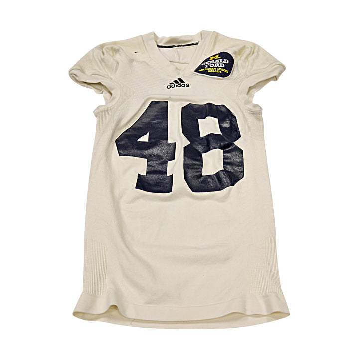 Michigan Wolverines Team Issued #48 Cream Gerald Ford Jersey (Size M)