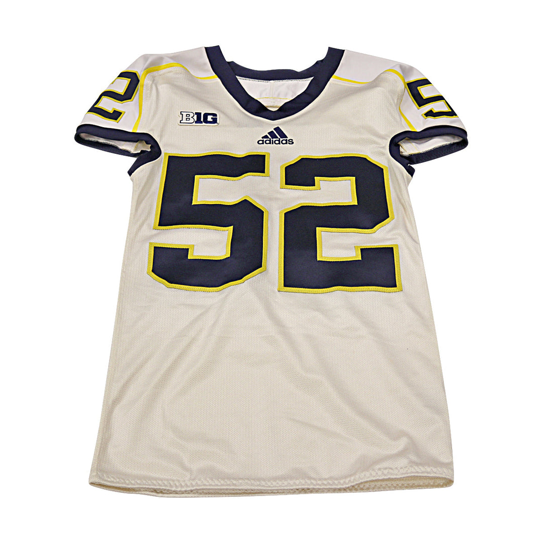 Michigan Wolverines Team Issued Micromesh #52 Away Jersey (Size Xl)