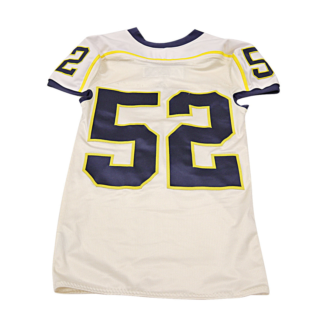 Michigan Wolverines Team Issued Micromesh #52 Away Jersey (Size Xl)